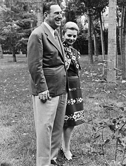 Isabel and Juan Perón in Spain in 1972