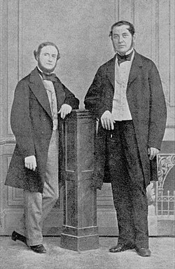 Gustav Kirchhoff (left) and Robert Bunsen (right)