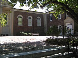 The courtyard of Brothers College, built in 1928