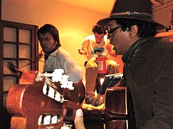 José Ignacio Benítez and Gustavo Guerrero, members of Domingo en llamas and Cunaguaro Soul