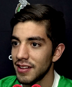 Pizarro with Mexico in 2016