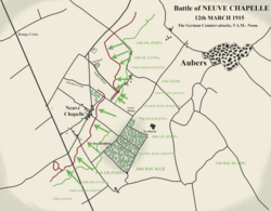 German counter-attacks, 12 March 1915
