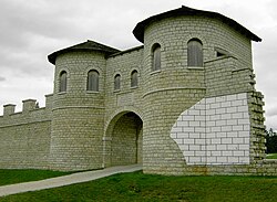A modern replica of Castell Biriciana