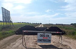 Barricade in Coronel Suárez, Buenos Aires.