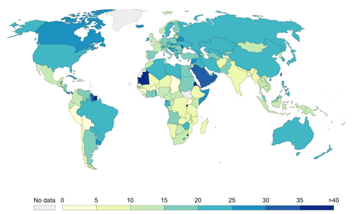 Consumption per smoker per day in 2012[21]