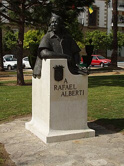 Monument to Alberti in Puerto de Santa María