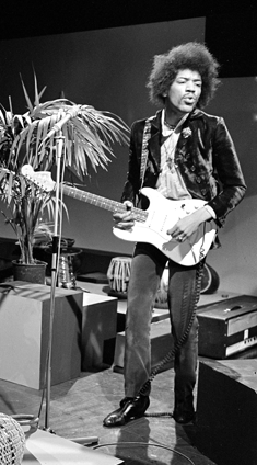 Jimi Hendrix performing on Dutch TV in 1967