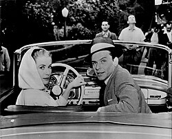 Sinatra with Grace Kelly on the set of High Society (1956)