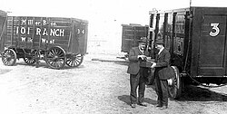 The Miller Brothers 101 Ranch Wild West Show wagons