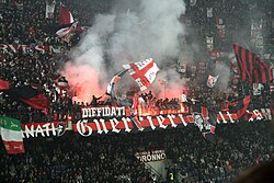 In addition to "Jump" being played, flares sometimes go off at A.C. Milan's San Siro when a goal is scored.