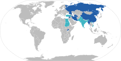 Map showing the countries that are either currently blocking or have blocked Facebook in the past Currently blocked Formerly blocked