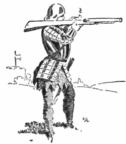 French gunner in the 15th century, a 1904 illustration