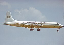 CC.106 of Aerotransportes landing at Miami in 1976