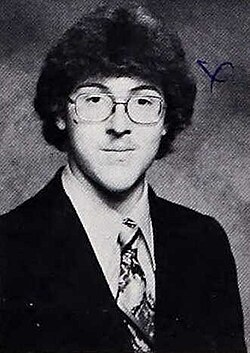 Yankovic in his Lynwood High School yearbook, Accolade 1976