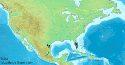 Monarch migration route
