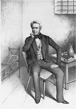 Benedikt Waldeck in prison.