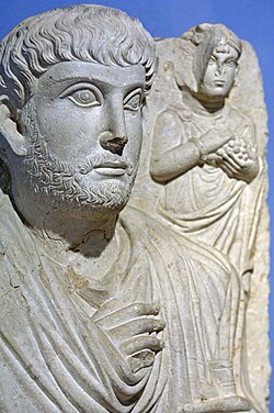 Funerary portrait of a man, Palmyra (Syria), second or third century AD, presented in Gaziantep Museum of Archaeology