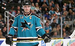 Patrick Marleau was named the Sharks' team captain in the second half of the 2003–04 season, maintaining the position until 2009.[71]