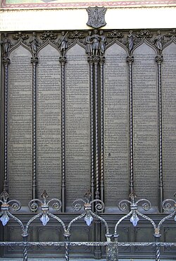 The Ninety-five Theses (at the All Saints' Church, Wittenburg)