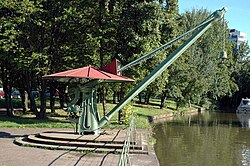 Historic manual crane