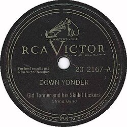 Standard RCA Victor 78 RPM label design from just after the end of World War II until 1954