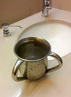Cup used for ritual Jewish handwashing
