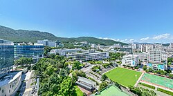 A panoramic view of Pusan National University.