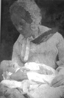 Emma Darwin with Charles Waring Darwin