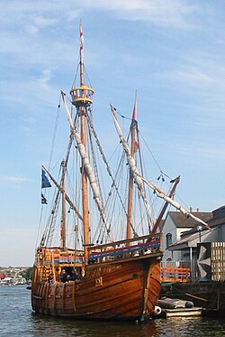 A replica of the Matthew, John Cabot's ship used for his second voyage to the New World in 1497