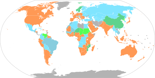Conscription of women (2026) Service voluntary for both men and women Conscription for both men and women Selective conscription for both men and women Conscription for men, women may volunteer Selective conscription for men, women may volunteer No data, no military, or no women allowed.