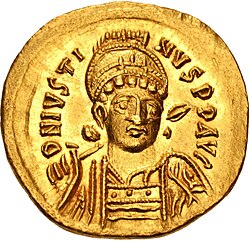 Solidus of the Byzantine emperor Justin I