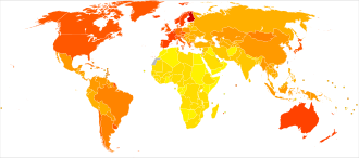 Disability-adjusted life year for Alzheimer and other dementias per 100,000 inhabitants in 2004 <100 100–120 120–140 140–160 160–180 180–200 200–220 220–240 240–260 260–280 280–300 >300