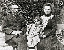 Pierre, Irène, and Marie Curie, c. 1902