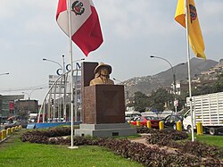 Tupac Amaru II Monument in the Comas and Independencia District, Lima.