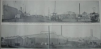 The River Plate Fresh Meat Company refrigeration plant in Campana. The first refrigeration plant installed in South America, in 1883. During Roca's presidency, the first refrigeration plants were established, enabling the export of meat to Europe.