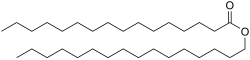 Cetyl palmitate, a typical wax ester