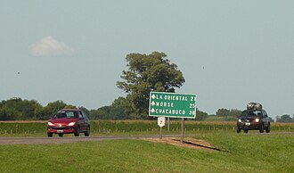 The section of National Route 7 between Junín and Chacabuco.