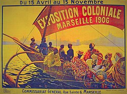 Poster for the 1906 Colonial Exhibition in Marseille (France)