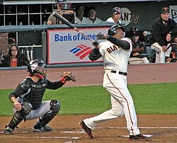 Bonds in August 2006 with the Giants