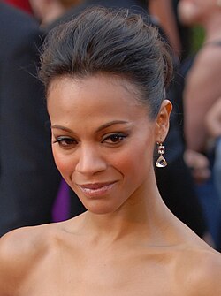 Saldaña at the 82nd Academy Awards in 2010