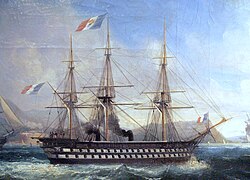 Napoléon (1850), the world's first steam-powered battleship