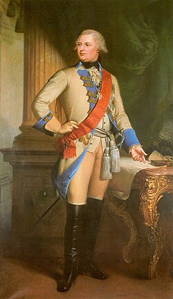 Copy by Georg Friedrich Erhardt of an English portrait of Frederick as a young man