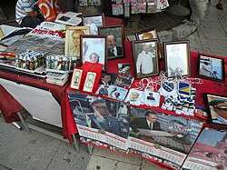 Tito memorabilia in a market in Sarajevo, Bosnia and Herzegovina, 2009
