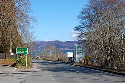 The section leading to Inverness of the A82 road, dubbed "The Inverness Road"
