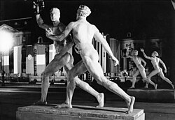 Statues representing the ideal body were erected in the streets of Berlin for the 1936 Summer Olympics.