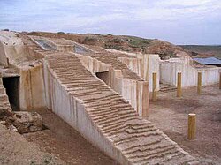Part of a ziggurat in Ebla