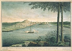 The Royal Navy's North American squadron was based in Halifax, Nova Scotia and Bermuda. At the start of the war, the squadron had one ship of the line, seven frigates, nine sloops as well as brigs and schooners.[219]