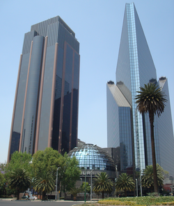 Mexican Stock Exchange in Paseo de la Reforma, Mexico City