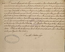 Declaration of war made by Prince Regent John to Napoleon Bonaparte and all his vassals, 1808