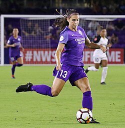 Morgan with Orlando Pride in 2018